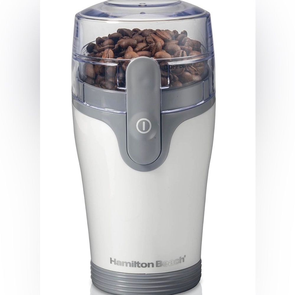 Hamilton Beach Fresh Grind Electric Coffee Grinder, 12 Cups, White NWT